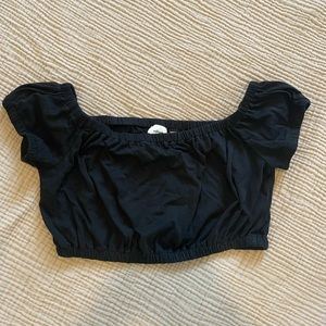 Aritzia Off the Shoulder Cropped Top